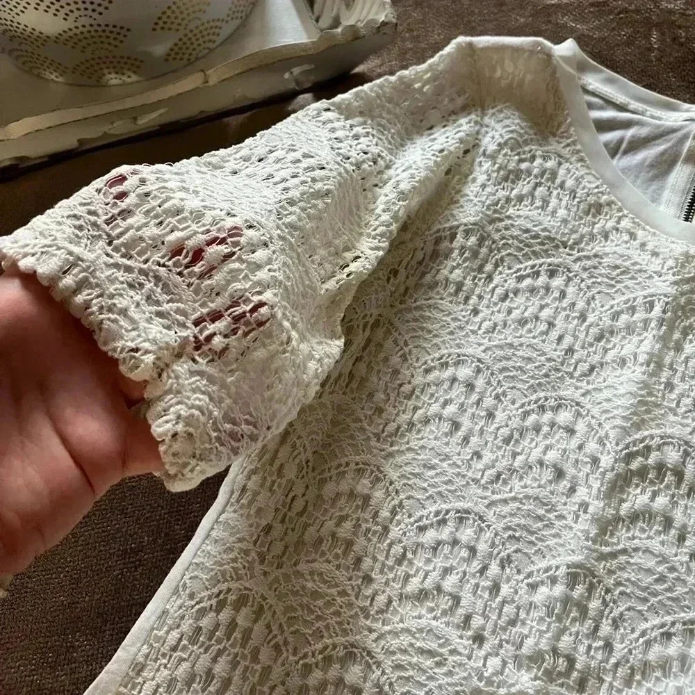 The Limited Cream Lace Women's Top